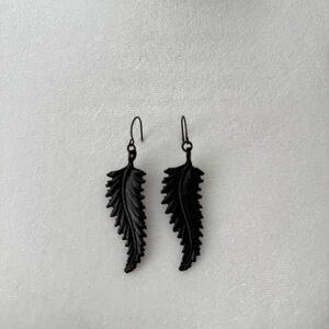 Chic Brown Leaf Earrings